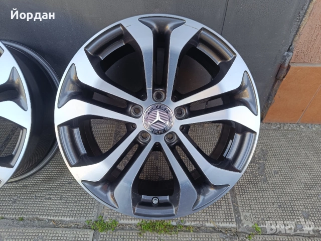 ОРИГИНАЛНИ джанти 17 ' 5x112 МЕРЦЕДЕС / MERCEDES BENZ ET36 7,5J 66,6, снимка 10 - Гуми и джанти - 54200202