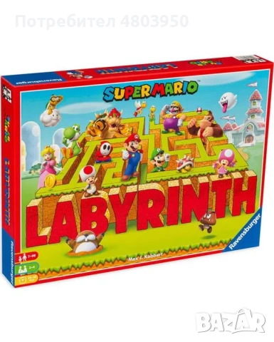 Настолна игра 'Super Mario Labyrinth' от Ravensburger за деца