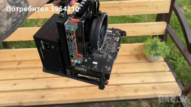 Отворена компютърна кутия / стенд (Micro-ATX, mATX), снимка 4 - Геймърски - 55420324