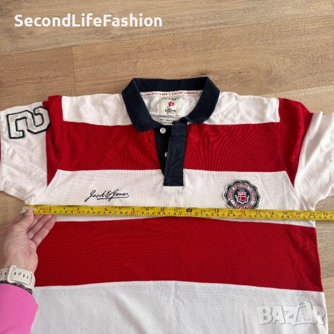 Jack & Jones мъжка тениска размер L, снимка 5 - Тениски - 54125705