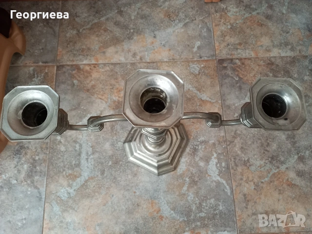Свещеник от метална сплав , снимка 7 - Декорация за дома - 54824306