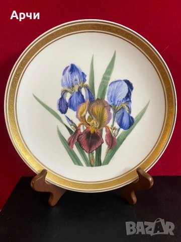 Английски  чинии от костен порцелан за декорация -1980 гд, снимка 3 - Антикварни и старинни предмети - 54120631