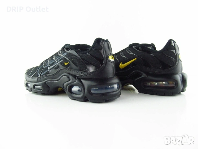 !НОВИ! Nike Air Max Plus 'TN' Multi Swoosh | Black/Grey/Yellow | + КУТИЯ, снимка 5 - Маратонки - 55283361