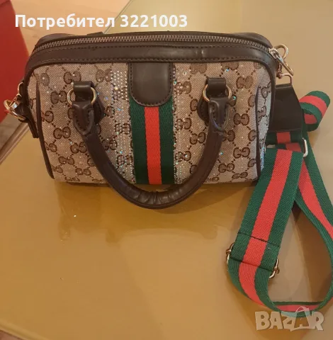 Дамска  чанта Гучи, снимка 3 - Чанти - 55421749