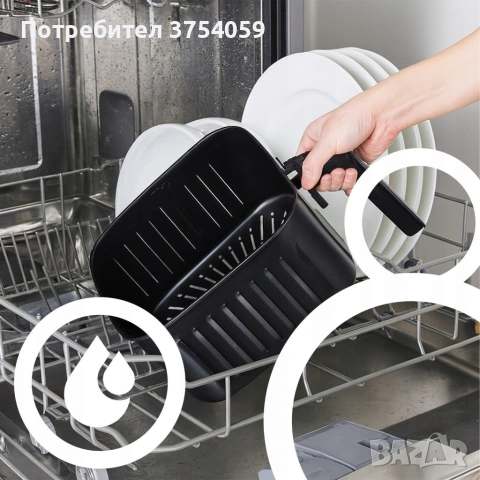 Смарт Еърфрайър , 2200W, XXL 6.5л, Wi-Fi Tuya App, 10 Програми, Неръждаема стомана, снимка 6 - Фритюрници - 55178994