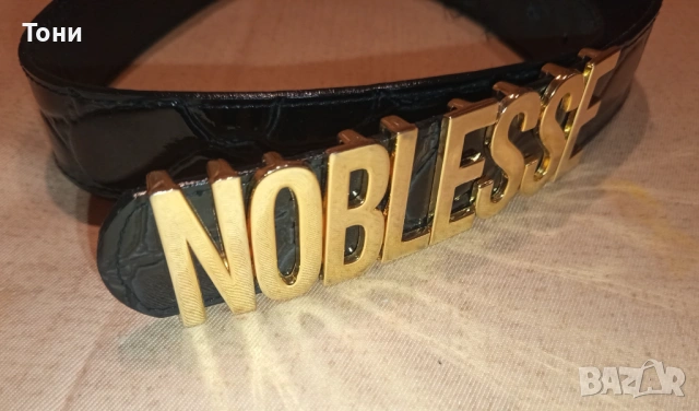 NOBLESSE Оригинал Нов Дамски Стилен Кожен Колан 95см.