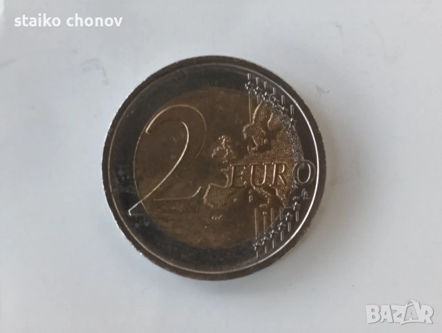 Монета 2 евро Австрия Еразъм 35г., снимка 2 - Нумизматика и бонистика - 54198895