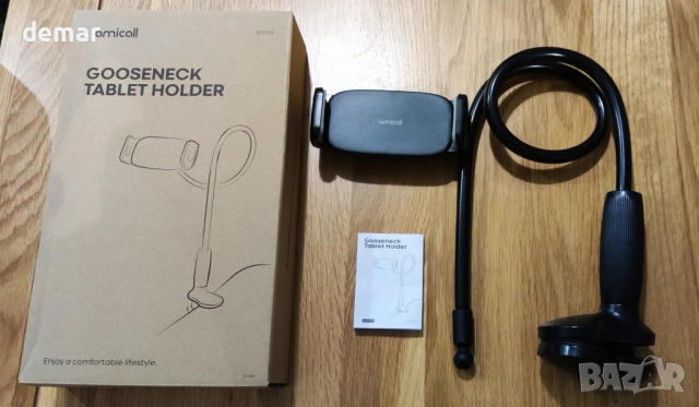 Стойка за таблет/смартфон Lamicall с 85 см гъвкава гъша шия за устройства 4,7-13", снимка 8 - Селфи стикове, аксесоари - 54226663