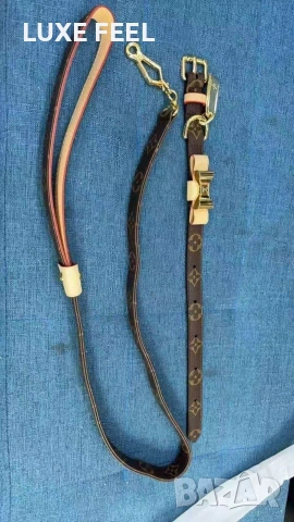Louis Vuitton ⚜️Нашийник + Повод, снимка 2 - Други стоки за животни - 55075410