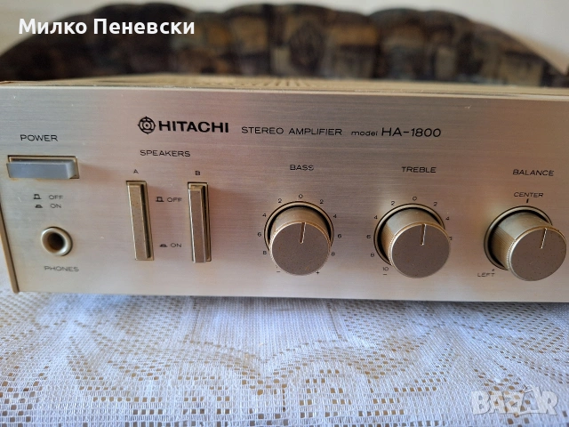 HITACHI HA -1800.STEREO AMPLIFIER.MADE IN JAPAN., снимка 2 - Ресийвъри, усилватели, смесителни пултове - 54807394