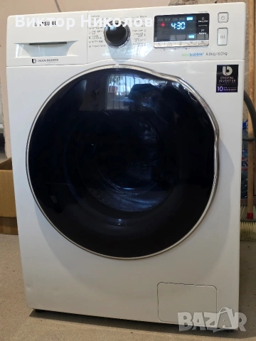 Пералня със сушилня Samsung WD80J6410AW В перфектно състояние