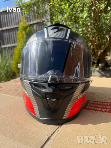Каска Scorpion Exo R1 Air Carbon, снимка 2 - Аксесоари и консумативи - 54799223