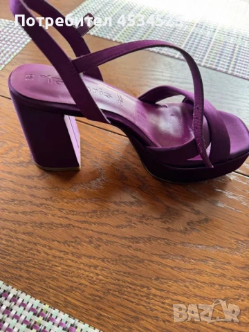 Елегантни сандали Tamaris Touch-it® (Royal Purple), 36 номер, снимка 4 - Сандали - 54328976