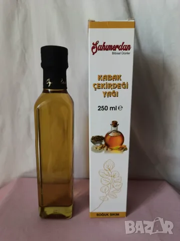 Студено пресовано масло от тиквени семки Sahmerdan 250 ml., снимка 3 - Хранителни добавки - 55557212