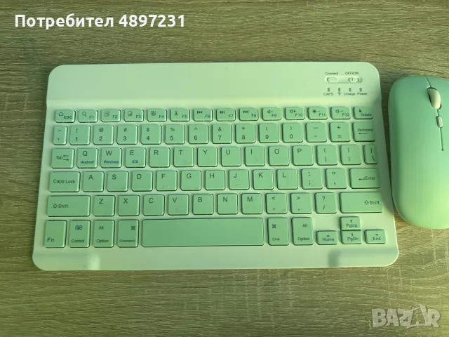 Bluetooth безичнна клавиатура и мишка , снимка 2 - Клавиатури и мишки - 55416230