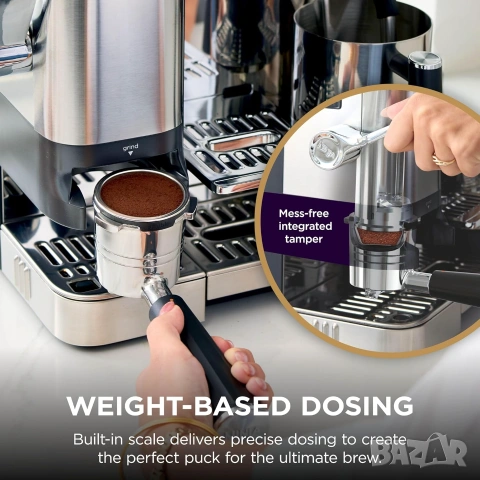 Комбинирана Кафемашина 3-в-1 Ninja Luxe Café Pro ES701EU Кафеавтомат (Еспресо, Филтър, Cold Brew), снимка 6 - Кафемашини - 55235991
