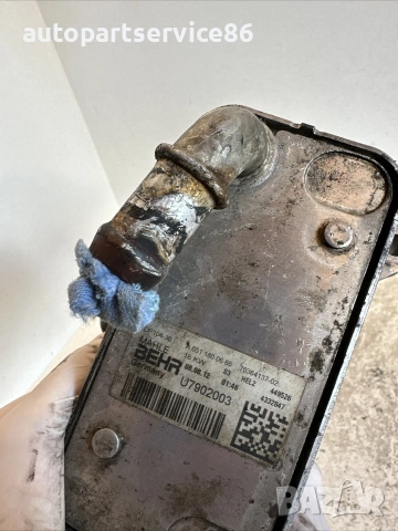 Охладител на масло за Mercedes W212 2.2 CDI (2012) A6511800665, снимка 3 - Части - 55173969