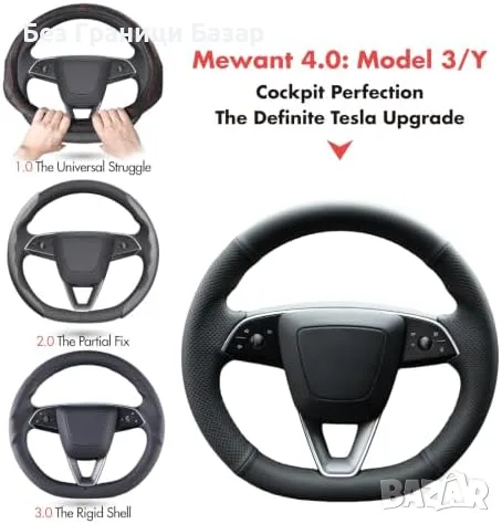 Нов Тънък шиещ се калъф за волан Tesla Model 3 Highland Y Juniper 1.4 мм, снимка 5 - Аксесоари и консумативи - 55646979