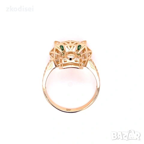 Златен дамски пръстен Cartier 4,53гр. размер:62 14кр. проба:585 модел:37787-1, снимка 4 - Пръстени - 54765446