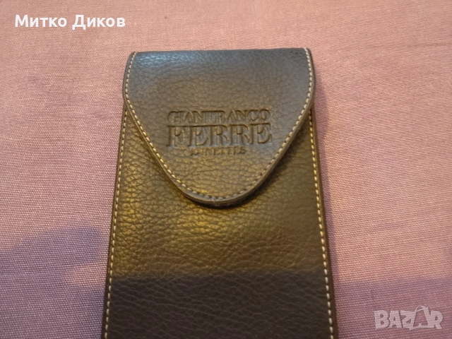 Калъвче за очила естествена кожа Джанкарло Ферре , снимка 2 - Слънчеви и диоптрични очила - 54809625