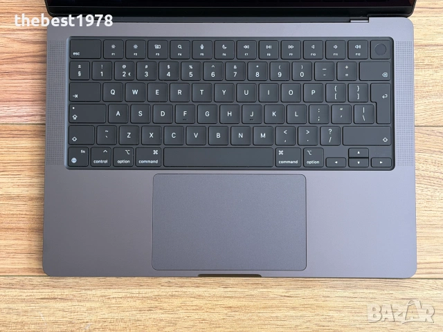 MacBook Pro 14`M4 Pro/14 CPU/20 GPU/24GB RAM/1000GB SSD/Гаранция/Батерия 100%/Space Black, снимка 3 - Лаптопи за работа - 55268119