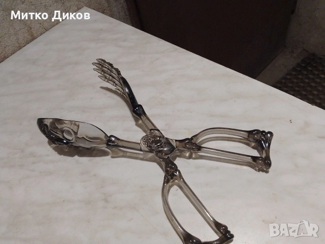 Ножица кухненски аксесоар за сервиране на салата, изобразяващ скелетни кости и череп. 29 см, снимка 2 - Аксесоари за кухня - 55145508