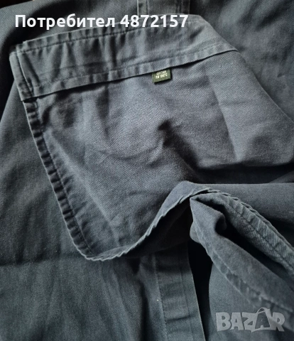 мъжка риза Ralph Lauren Ралф Лаурен 100% памук, произведена в САЩ made in USA, размер XXXL, тъмно си, снимка 5 - Ризи - 55155980