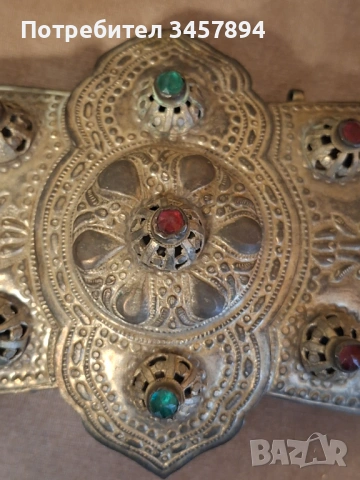 Големи Възрожденски пафти с камъни, снимка 6 - Антикварни и старинни предмети - 54146828