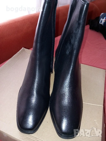 Нови елегантни боти на ток от естествена кожа, снимка 14 - Дамски боти - 53993588