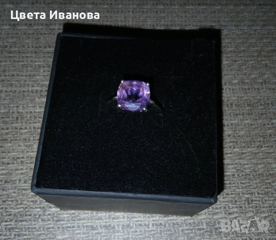 продавам сребърен пръстен, снимка 4 - Пръстени - 54263233