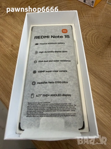 Xiaomi Redmi Note 15 5G 256GB 8GB RAM Dual, снимка 3 - Xiaomi - 54740367
