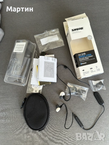 Висок клас безжични слушлки Shure SE215, снимка 2 - Bluetooth слушалки - 54780749