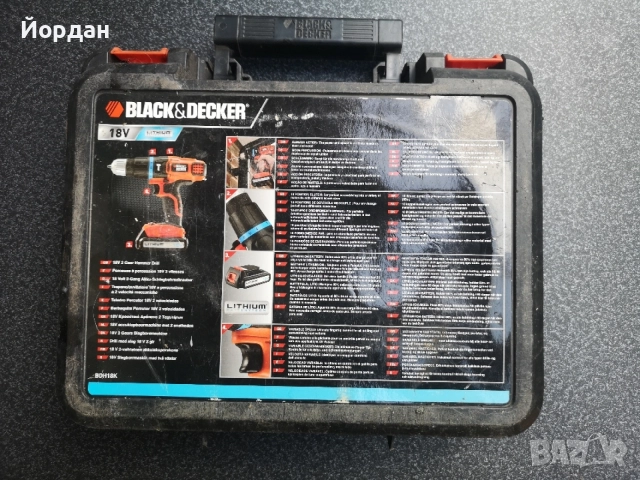 Винтоверт с удар black & decker, снимка 2 - Винтоверти - 55671706