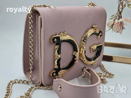 Dolce & Gabbana Нова Розова Кожена Дамска Чанта , снимка 2 - Чанти - 54646406