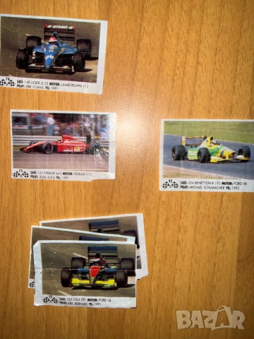 Картинки от дъвки -FORMULA 1 -1991, снимка 3 - Други ценни предмети - 55019050