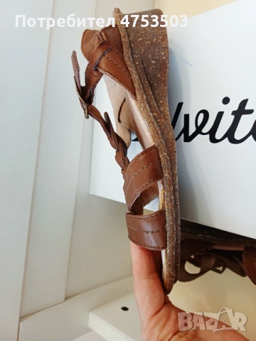 Softwalk кафяви сандали от естествена кожа 3 7, снимка 5 - Сандали - 54368494