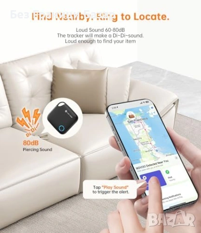 Нов Bluetooth тракер Apple Find My 4 броя за багаж ключове портфейл анти кражба проследяване, снимка 6 - Друга електроника - 54566523