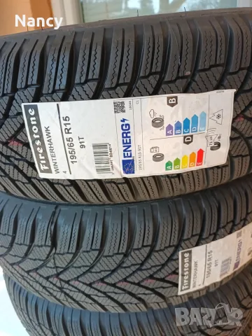 Чисто нови зимни гуми Firestone Winterhawk 4 - 195/65 R15 91T, снимка 3 - Гуми и джанти - 55565463