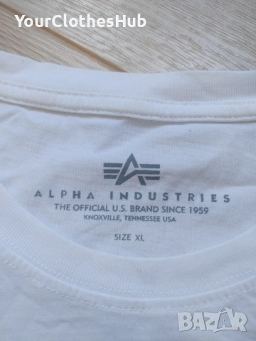 Alpha Industries L/XL size Мъжка тениска, снимка 3 - Тениски - 54961284