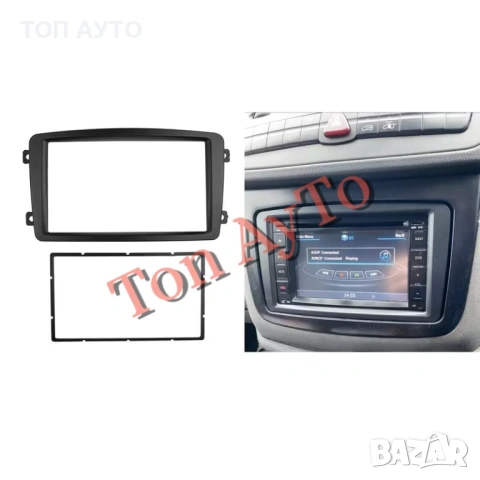 Адаптерна Рамка 7" инча Мултимедия W203 W209 W463 W639 Vito Viano Мерцедес Mercedes Андроид Android , снимка 7 - Аксесоари и консумативи - 54868253