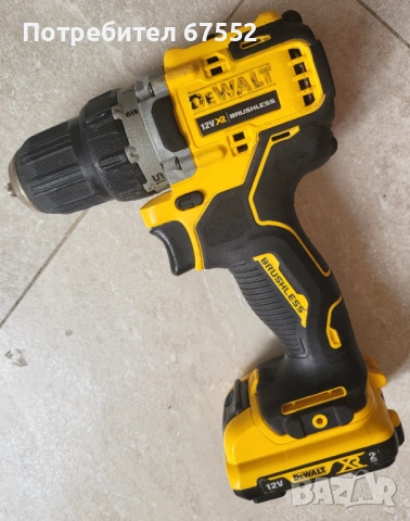 Безчетков винтоверт Dewalt DCD701, 12V, 57 нютона, с батерия, без зарядно