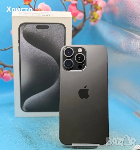Apple iPhone 15 Pro Max, 256GB, 5G, Black Titanium  , снимка 5 - Apple iPhone - 54781699