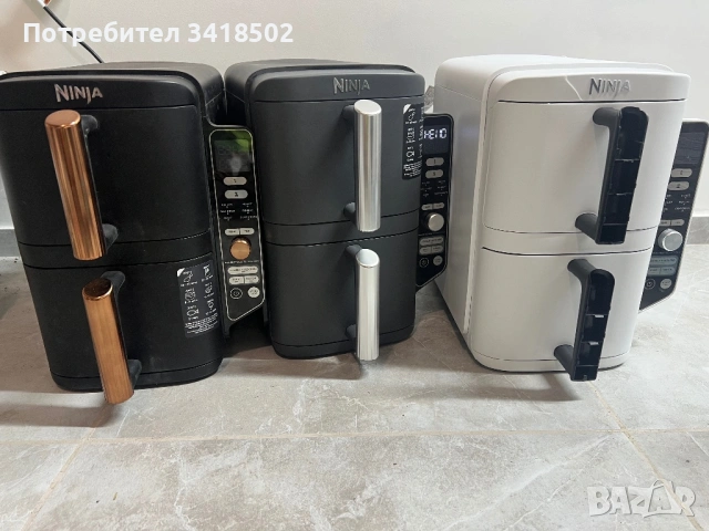 Фритюрник с горещ въздух Ninja Double Stack XL Air Fryer 9.5L (SL400EUCP)