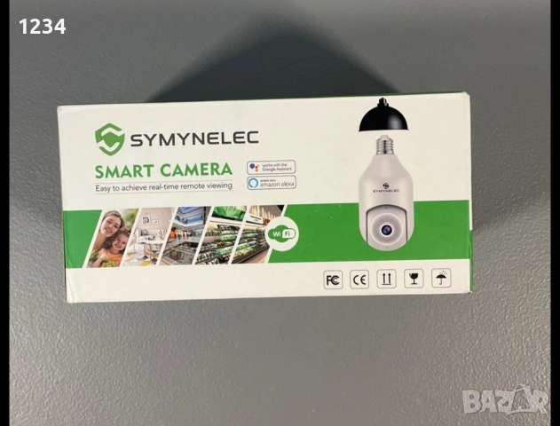 Смарт Wi-Fi Камера Крушка SYMNELEC (Водоустойчива)