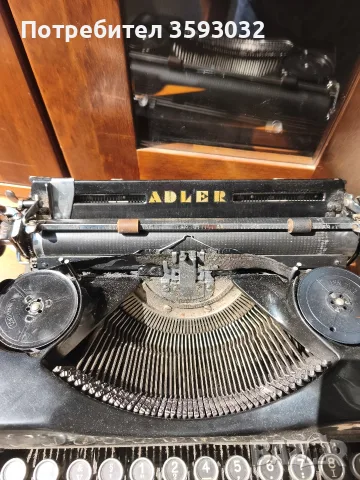 Работещ Adler 32,с кирилица преди реформата , снимка 4 - Антикварни и старинни предмети - 55412507