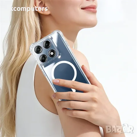 IMAK за Motorola Edge 70 Pro 5G / Edge 70 Pro+ 5G Магнитен Airbag Удароустойчив TPU Калъф със Скрийн, снимка 2 - Калъфи, кейсове - 55440118