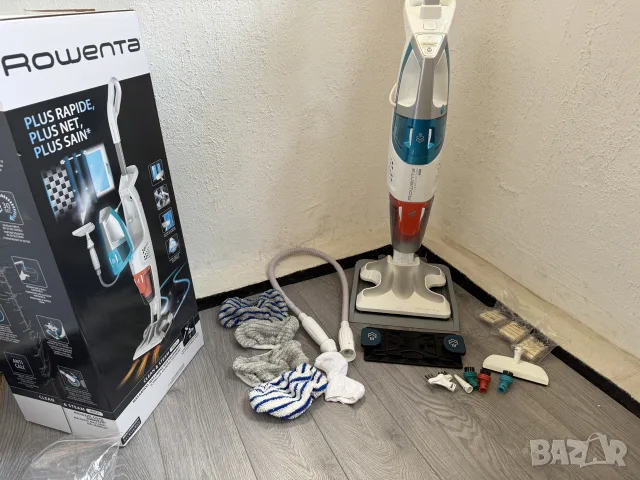 Прахосмукачка С Пара Rowenta Clean & Steam Multi RY8544WH Парочистачка 3 в 1 Вертикална, снимка 2 - Прахосмукачки - 55425115