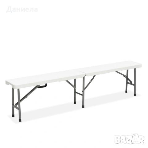 Сгъваема кетъринг пейка 183 см – здрава HDPE седалка