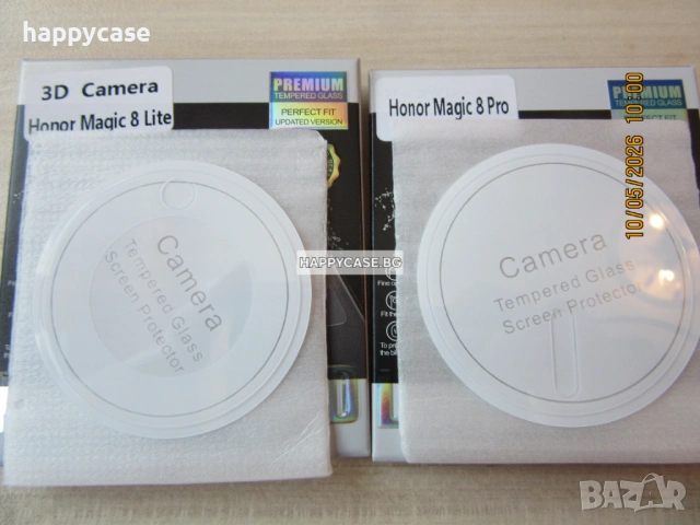 Honor Magic 8 Lite / 8 Pro / 3D 9H Стъклен протектор за камера, снимка 11 - Фолия, протектори - 52632173