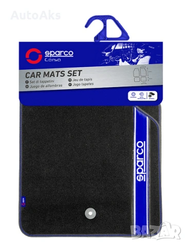 Универсални мокетни стелки Sparco - червени, сиви, сини или черни, снимка 5 - Аксесоари и консумативи - 54121552